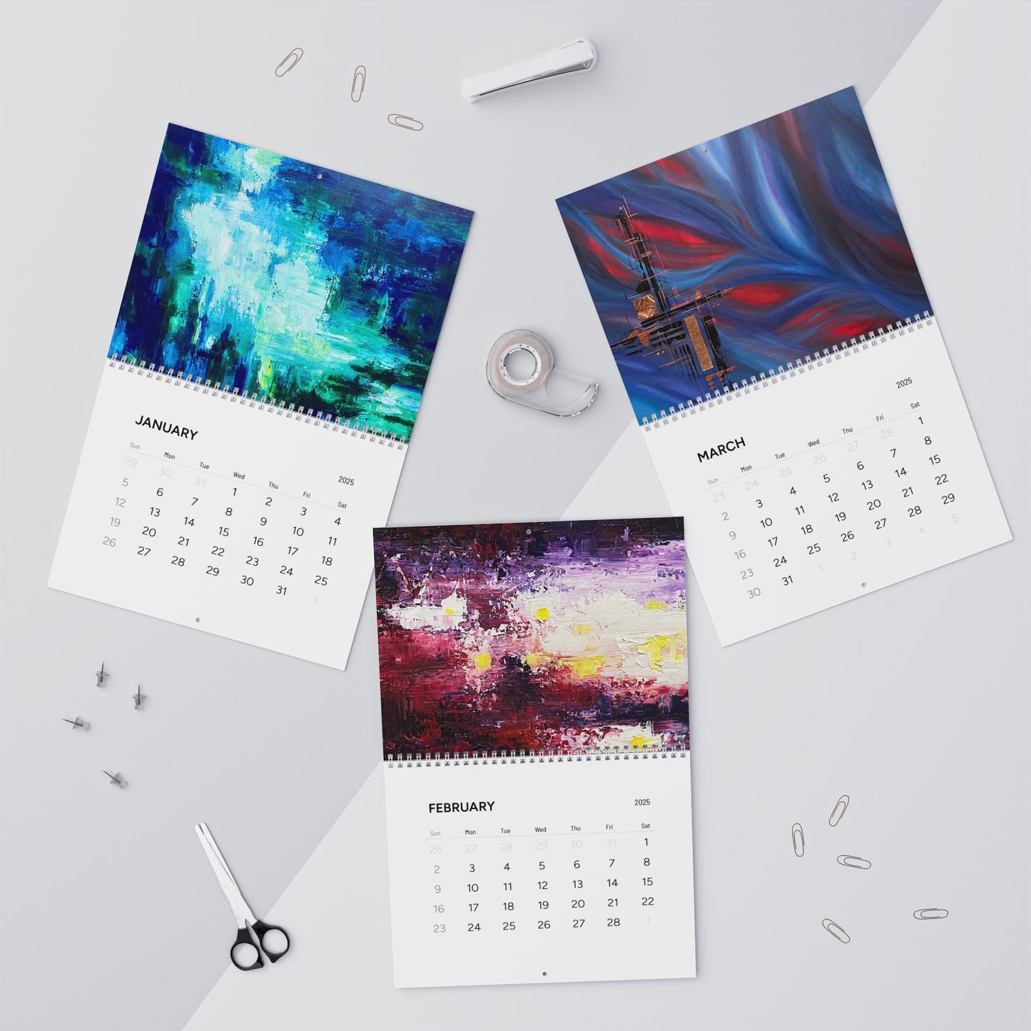 2025 Fine Art Wall Calendar