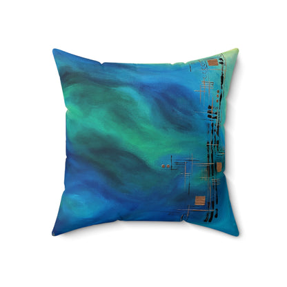 Square Pillow - Harmonious Reflections